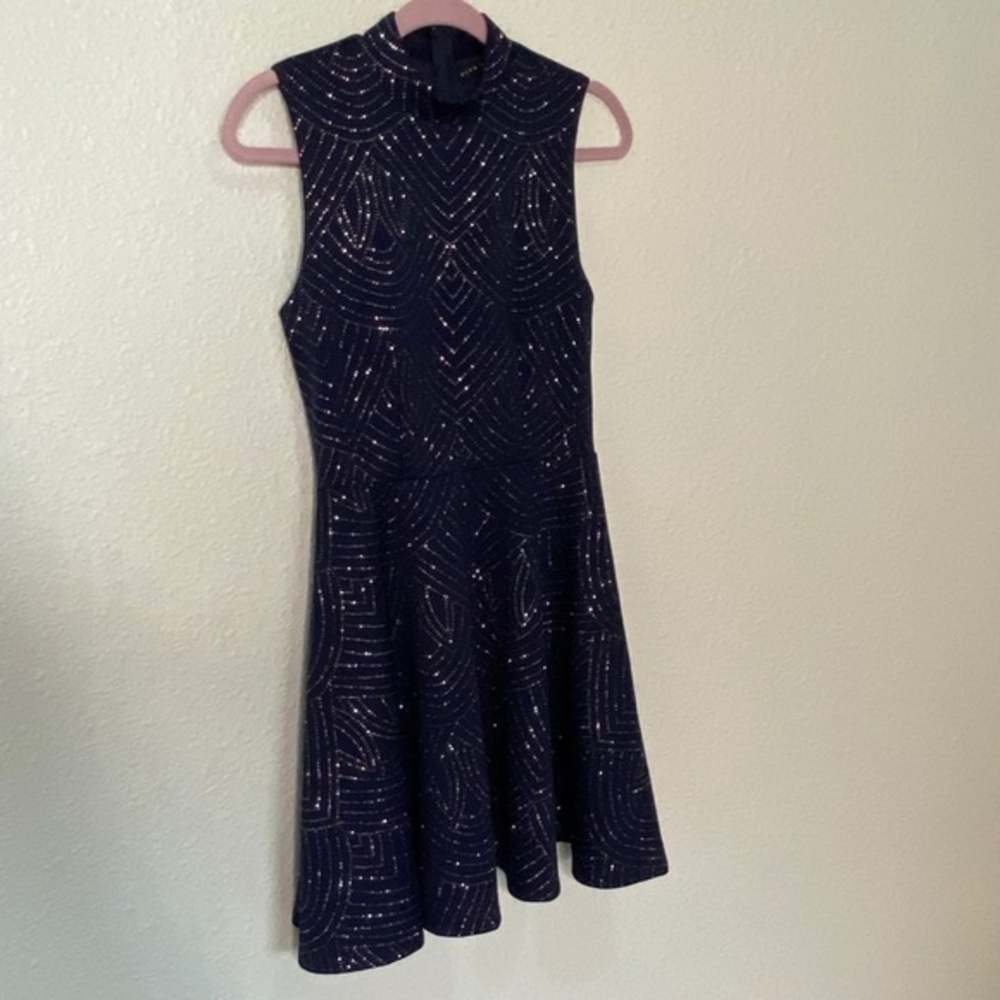💜💜 City Studio Blue Sparkly Skate Dress Size 5 Juniors